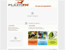 Tablet Screenshot of plastific.com.br